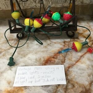 Vintage Multi-Color Holiday String Lights